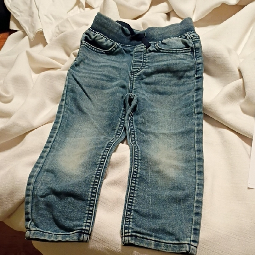 Okie Dokie Kids Blue Jeans with Elastic Waist